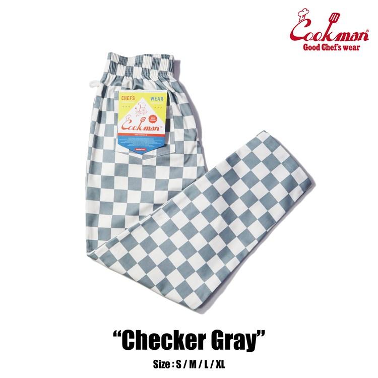 Cookman クックマン 定番 シェフパンツ チェッカー柄 チェック柄 M COOKMAN クックマン シェフパンツ Chef Pants Checker Gray