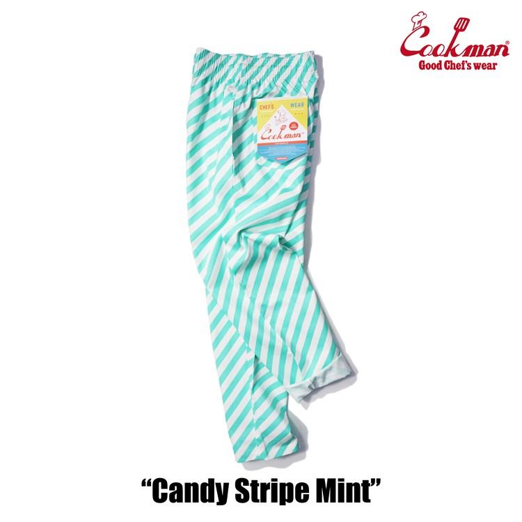 COOKMAN（クックマン） シェフパンツ Chef Pants Candy Stripe Mint