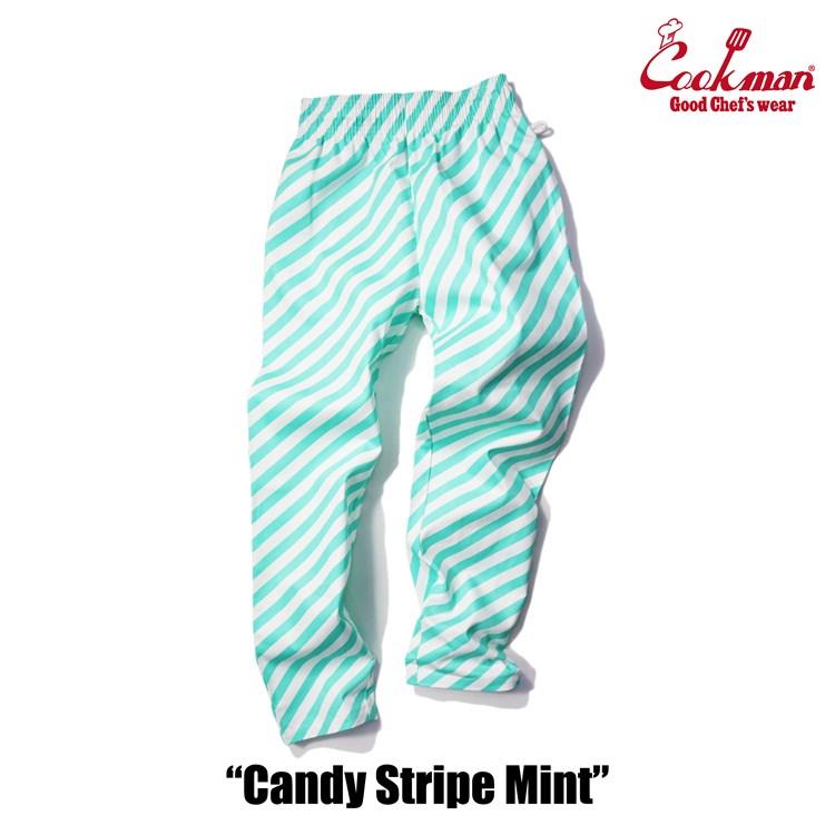 COOKMAN（クックマン） シェフパンツ Chef Pants Candy Stripe Mint