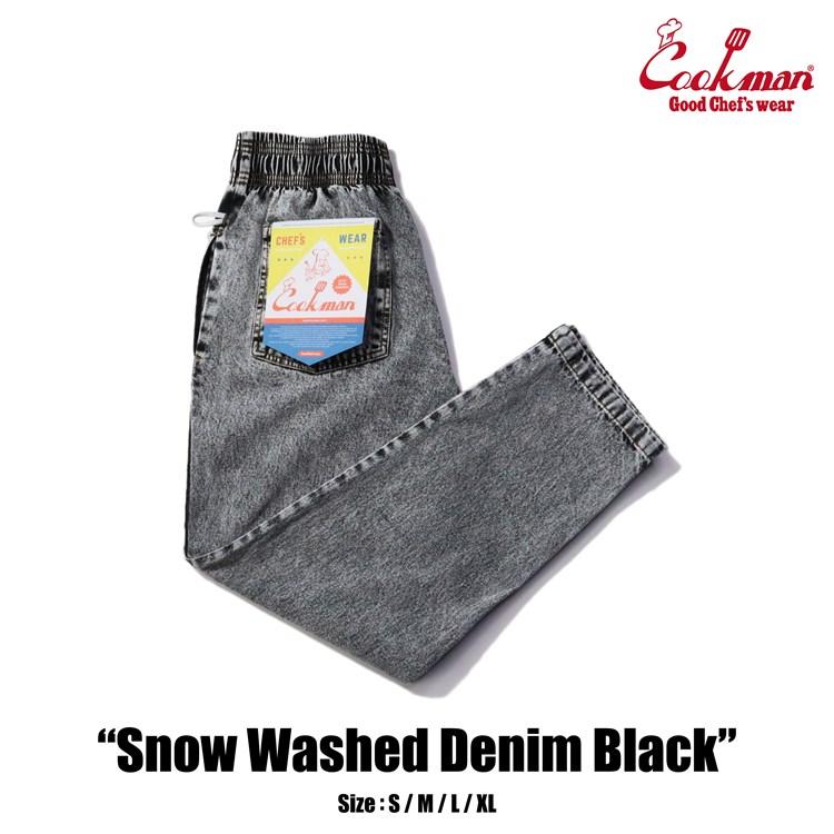 COOKMAN（クックマン） シェフパンツ Chef Pants Snow Washed Denim
