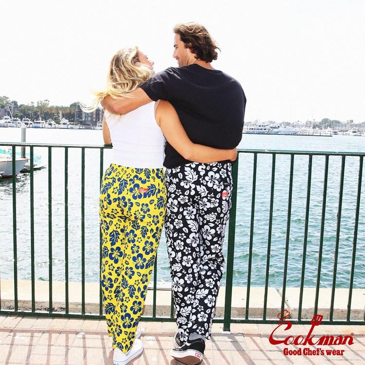 COOKMAN（クックマン） シェフパンツ Chef Pants Hibiscus Black