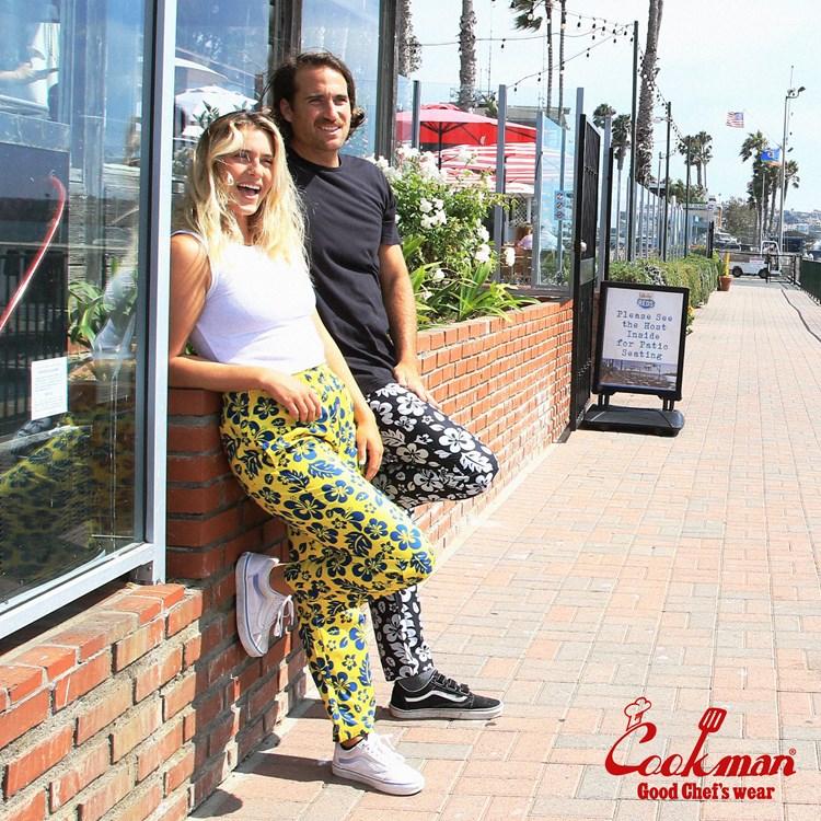 COOKMAN（クックマン） シェフパンツ Chef Pants Hibiscus Black