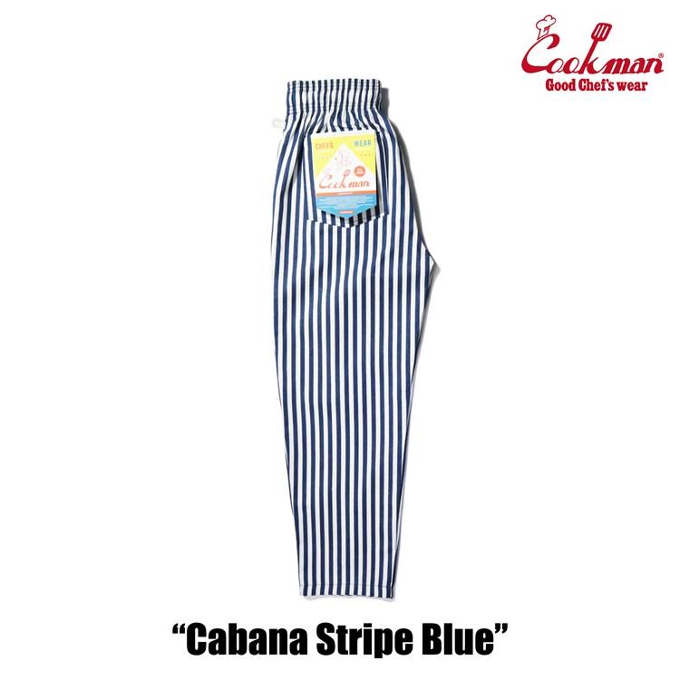 COOKMAN クックマン シェフパンツ Chef Pants Cabana Stripe Blue カバナストライプ ブルー ロング 231-31818｜motobluez-store｜06