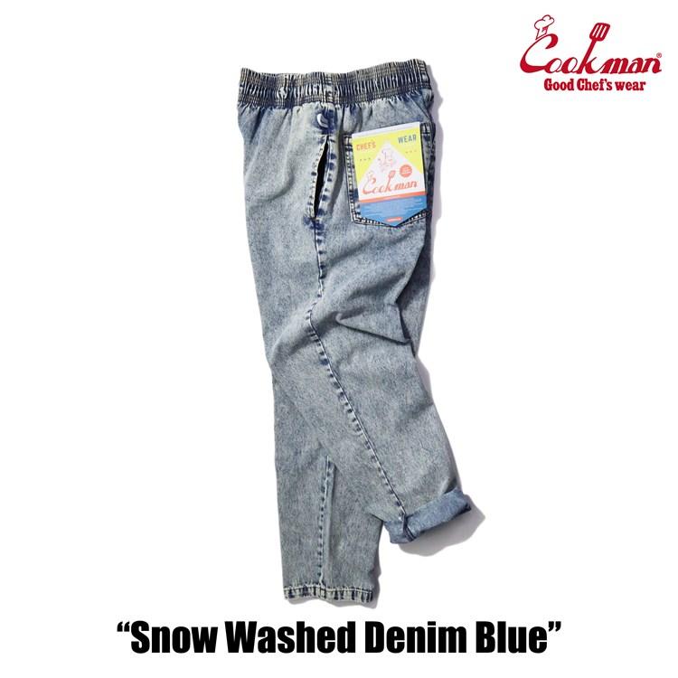 COOKMAN（クックマン） シェフパンツ Chef Pants Snow Washed Denim