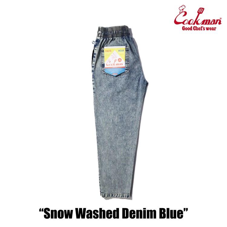 COOKMAN（クックマン） シェフパンツ Chef Pants Snow Washed Denim