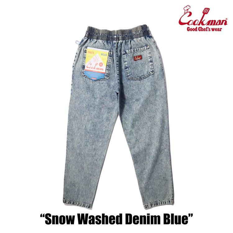 COOKMAN（クックマン） シェフパンツ Chef Pants Snow Washed Denim