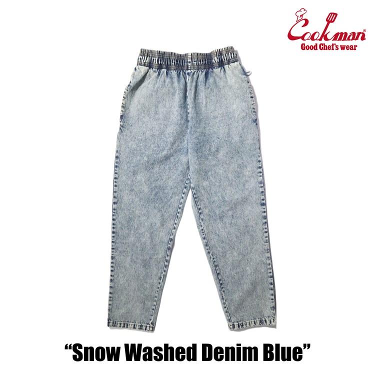 COOKMAN（クックマン） シェフパンツ Chef Pants Snow Washed Denim