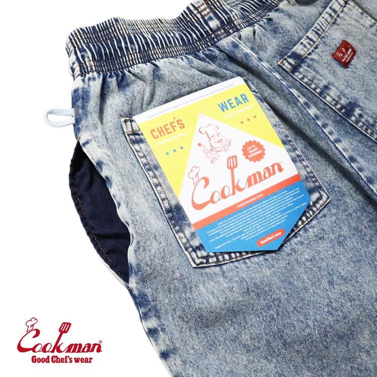 COOKMAN（クックマン） シェフパンツ Chef Pants Snow Washed Denim