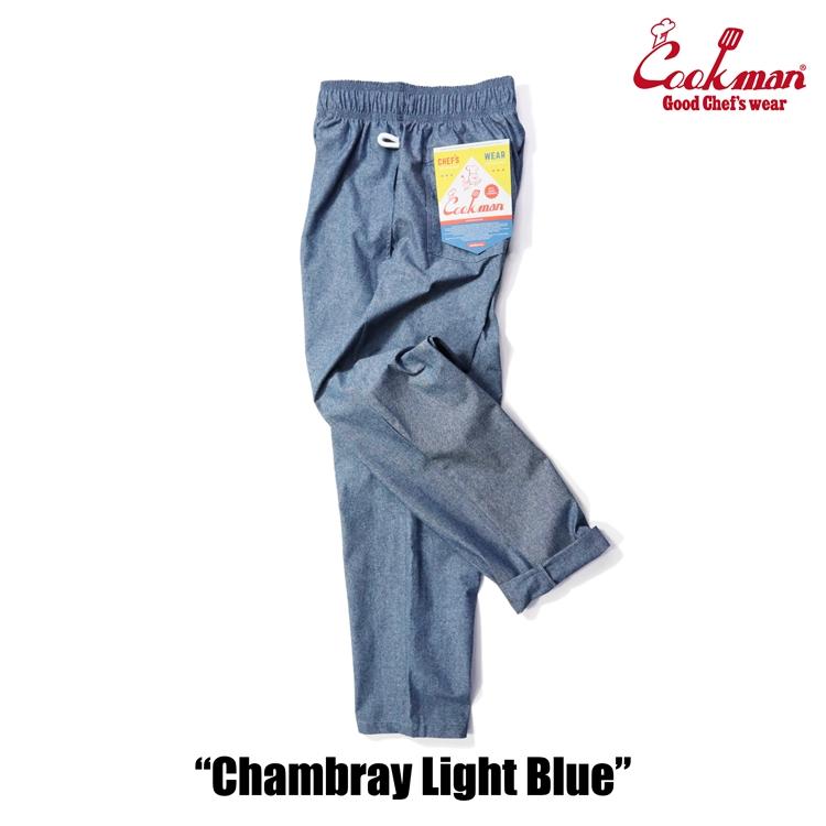 COOKMAN クックマン シェフパンツ Chef Pants Chambray Light Blue シャンブレー ライトブルー ロング 231-31828｜motobluez-store｜14