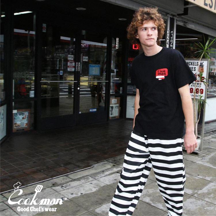 COOKMAN（クックマン） Chef Pants Border シェフパンツ ボーダー