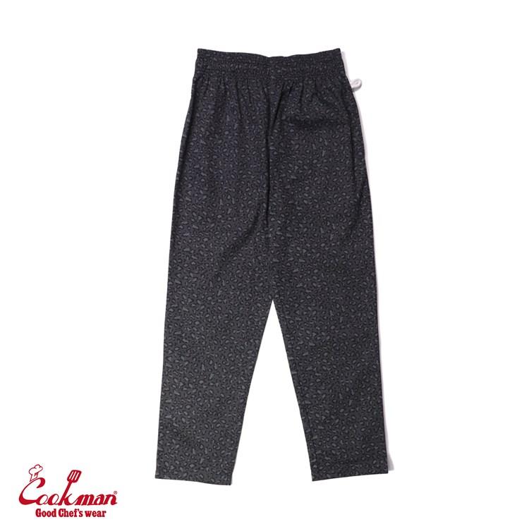 COOKMAN（クックマン） Chef Pants Black Leopard シェフパンツ
