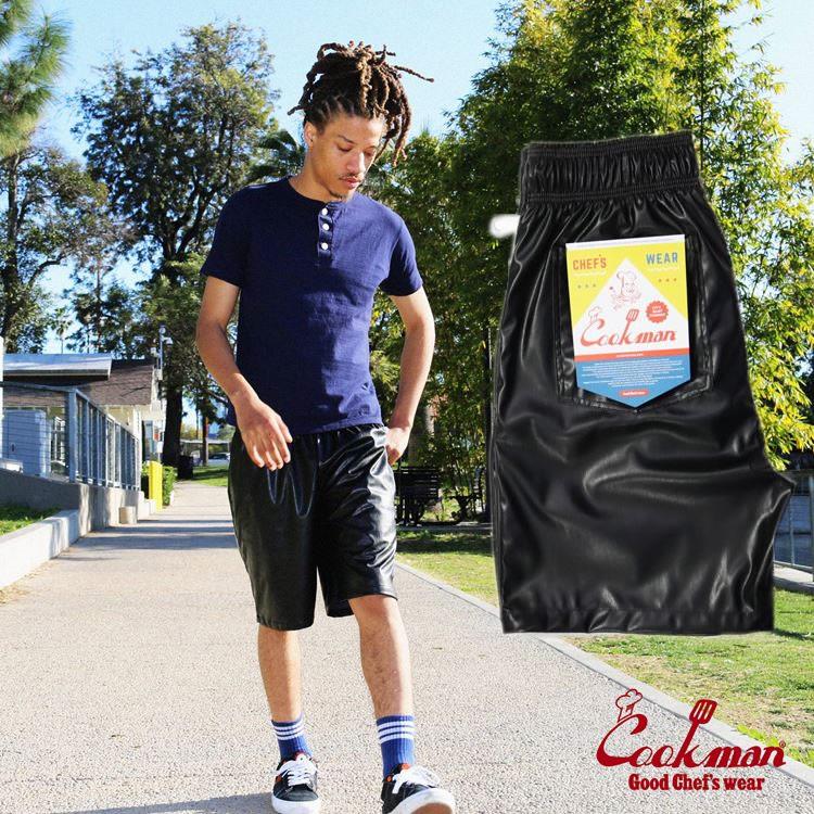 COOKMAN クックマンChef Pants Short Diner's Seat Black シェフ COOKMAN クックマンChef Pants Short Diner's Seat Black シェフ