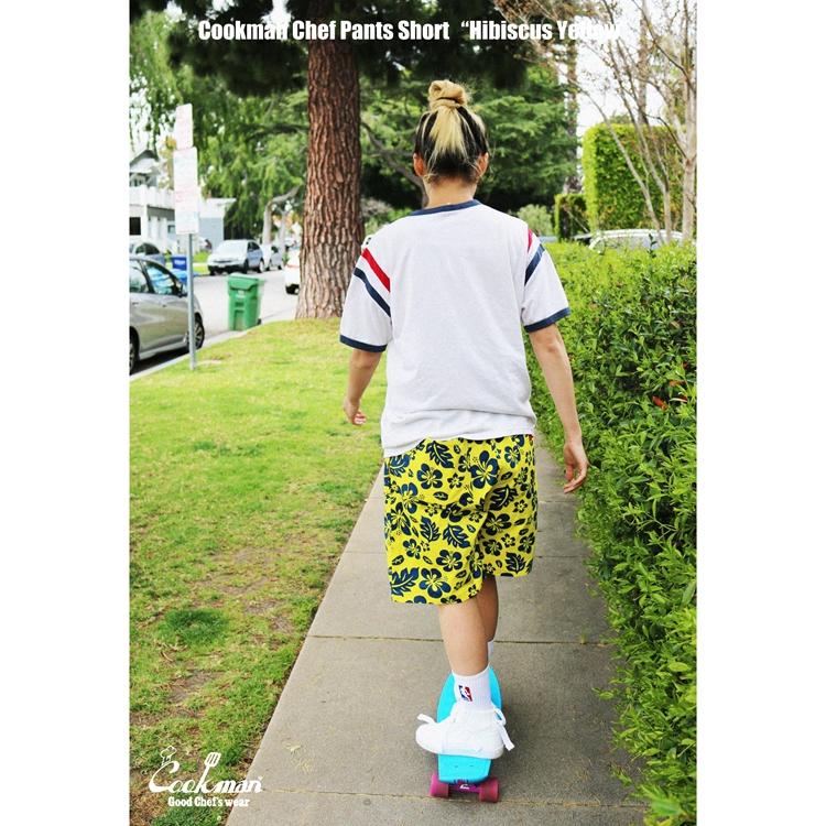 COOKMAN（クックマン） Chef Pants Short Hibiscus Yellow ショート