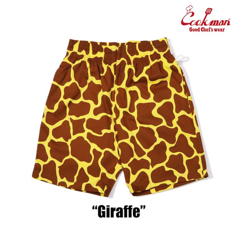 COOKMAN（クックマン） Chef Pants Short Giraffe シェフパンツ