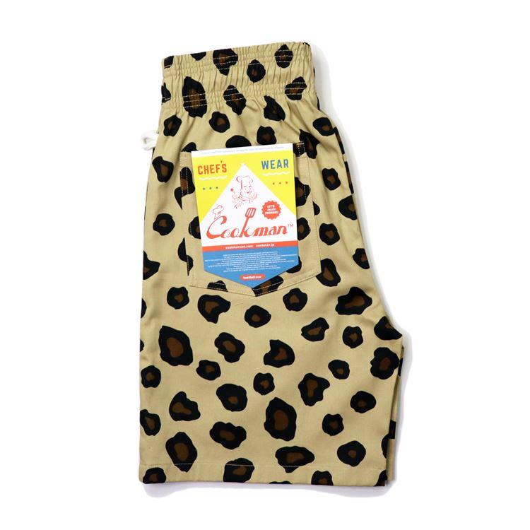 COOKMAN クックマン Chef Pants Short Big Leopard ショート COOKMAN クックマン Chef Pants Short Big Leopard ショート