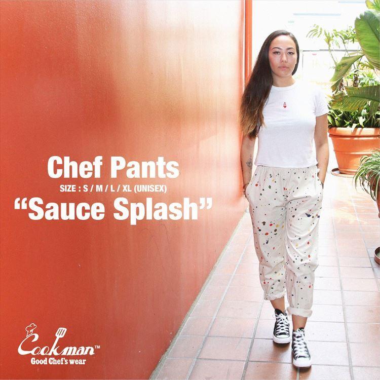 COOKMAN（クックマン） Chef Pants Sauce Splash シェフパンツ