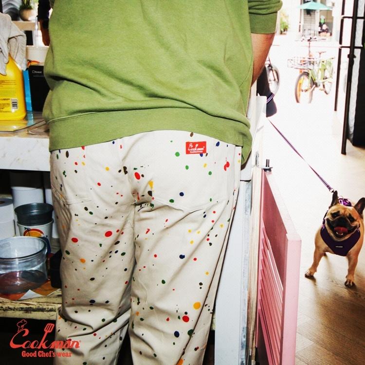 COOKMAN（クックマン） Chef Pants Sauce Splash シェフパンツ