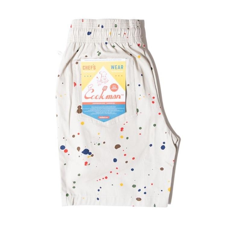 COOKMAN（クックマン） Chef Pants Short Sauce Splash シェフパンツ