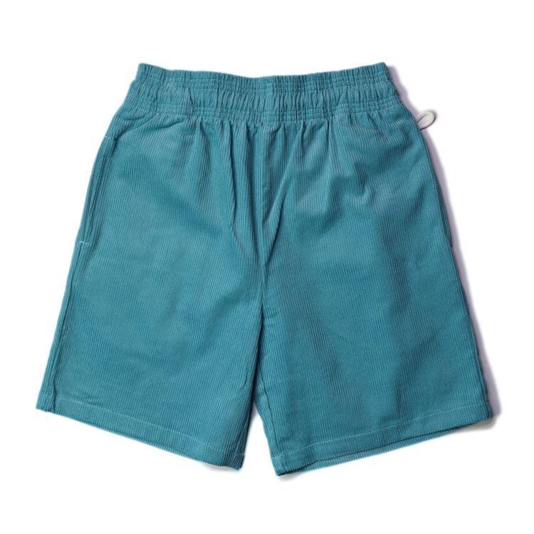 ayakawasaki コーデュロイショートパンツセット ブルー COOKMAN（クックマン） Chef Pants Short Corduroy Turquoise Blue