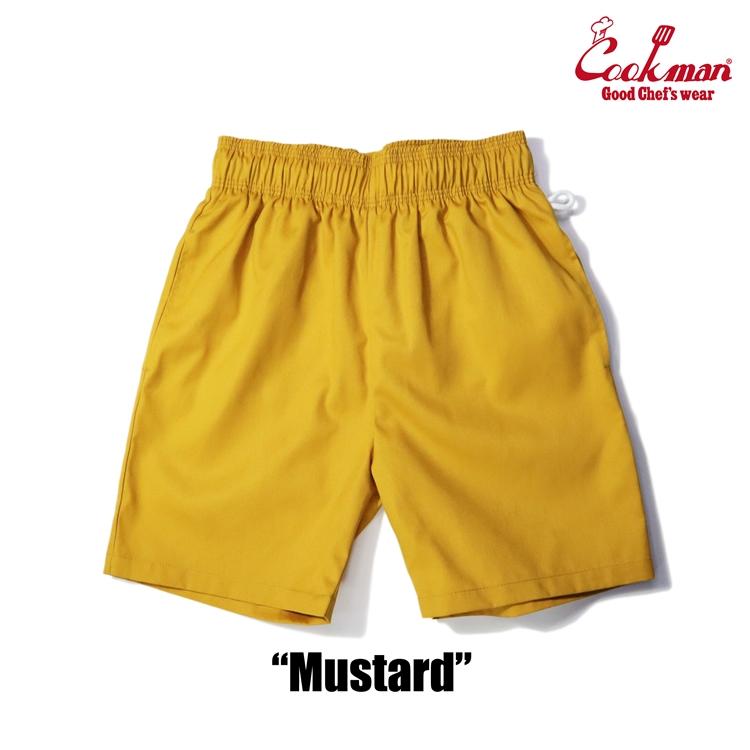 COOKMAN（クックマン） Chef Pants Short Mustard ショート シェフ