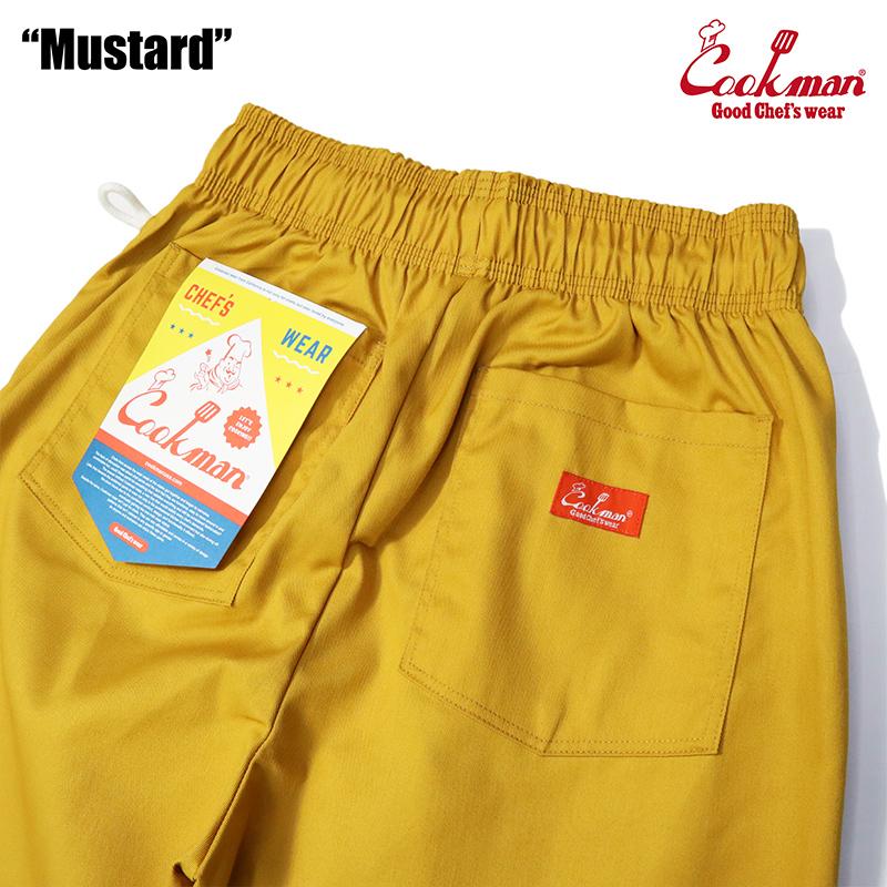 COOKMAN（クックマン） Chef Pants Short Mustard ショート シェフ