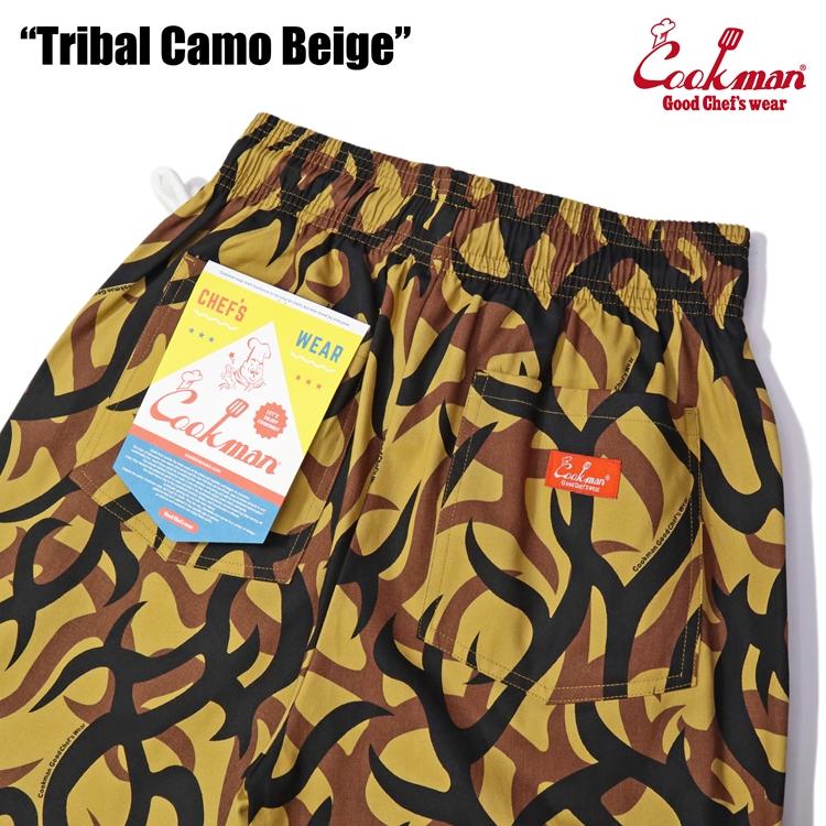 COOKMAN（クックマン） Chef Pants Tribal Camo Beige シェフパンツ