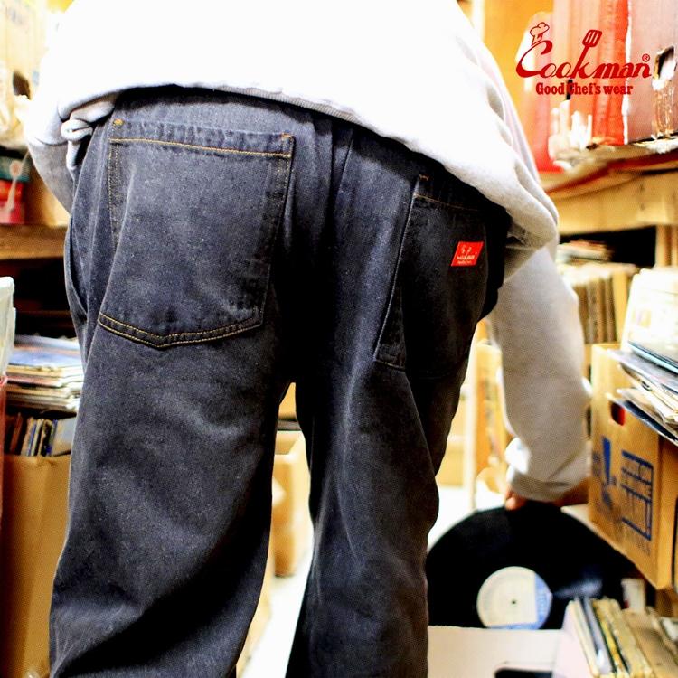 COOKMAN（クックマン） Chef Pants Denim Light Black シェフパンツ