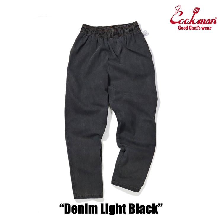 COOKMAN（クックマン） Chef Pants Denim Light Black シェフパンツ