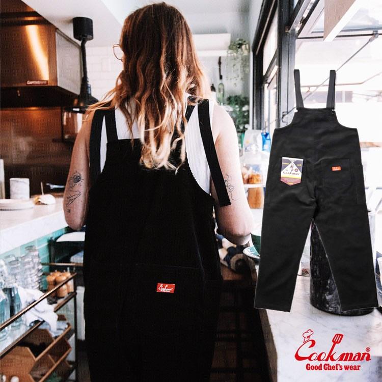 COOKMAN クックマン Fisherman's Bib Overall Corduroy Black COOKMAN クックマン Fisherman's Bib Overall Corduroy Black