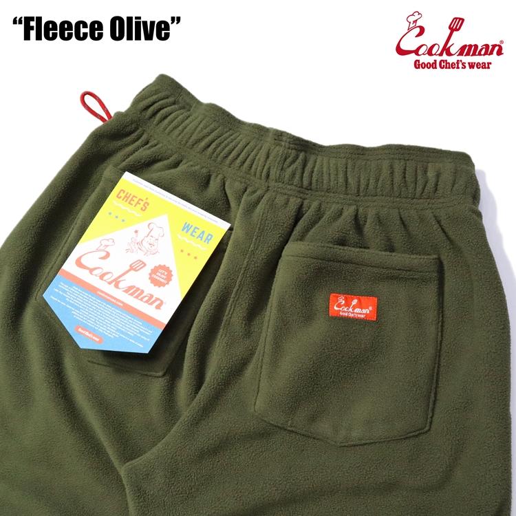 COOKMAN（クックマン） Chef Pants Fleece Olive シェフパンツ