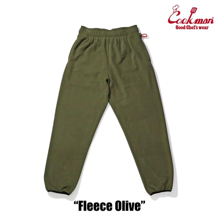 COOKMAN（クックマン） Chef Pants Fleece Olive シェフパンツ