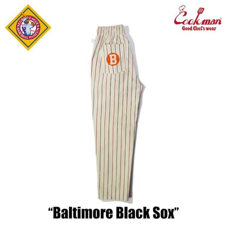 COOKMAN クックマン Chef Pants Baltimore Black Soxs シェフパンツ ボルチモア・ブラックソックス 231-33851｜motobluez-store｜07