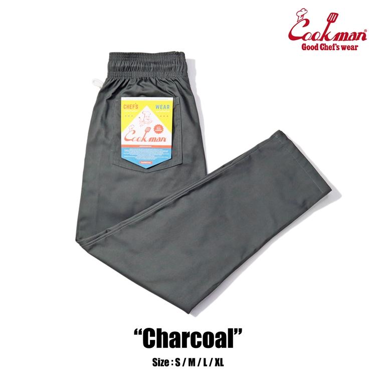 COOKMAN（クックマン） Chef Pants Chacoal シェフパンツ チャコール