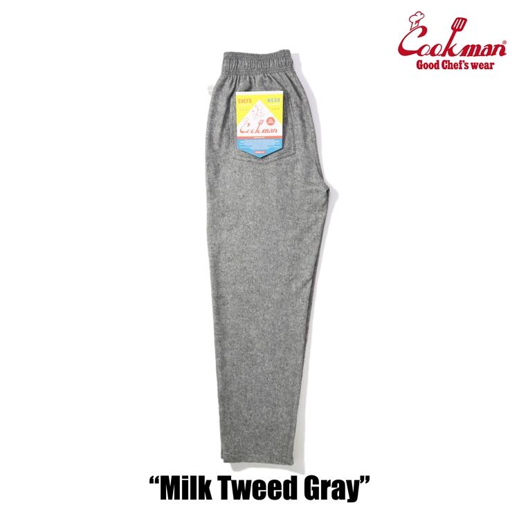 COOKMAN（クックマン） Chef Pants Milk Tweed Gray シェフパンツ