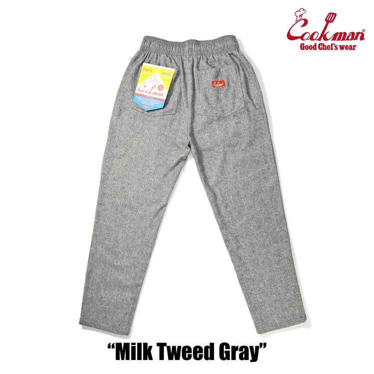 COOKMAN（クックマン） Chef Pants Milk Tweed Gray シェフパンツ