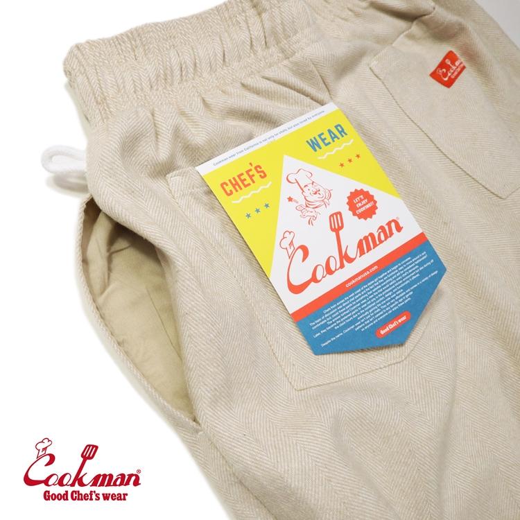 COOKMAN（クックマン） Chef Pants Milk Tweed Cream シェフパンツ