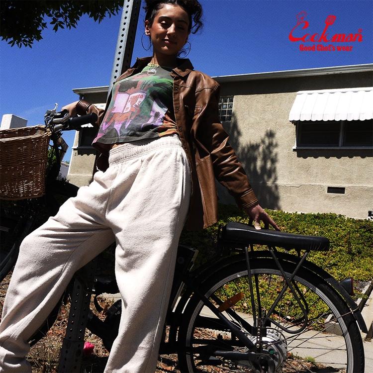 COOKMAN（クックマン） Chef Pants Milk Tweed Cream シェフパンツ