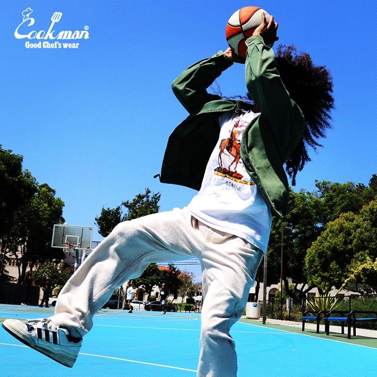 COOKMAN（クックマン） Chef Pants Milk Tweed Cream シェフパンツ