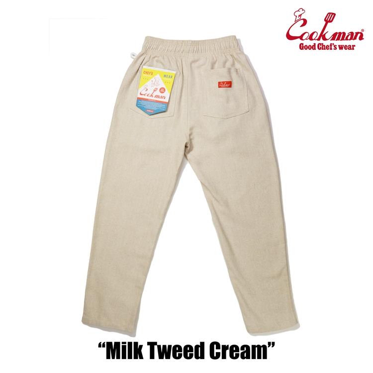 COOKMAN（クックマン） Chef Pants Milk Tweed Cream シェフパンツ