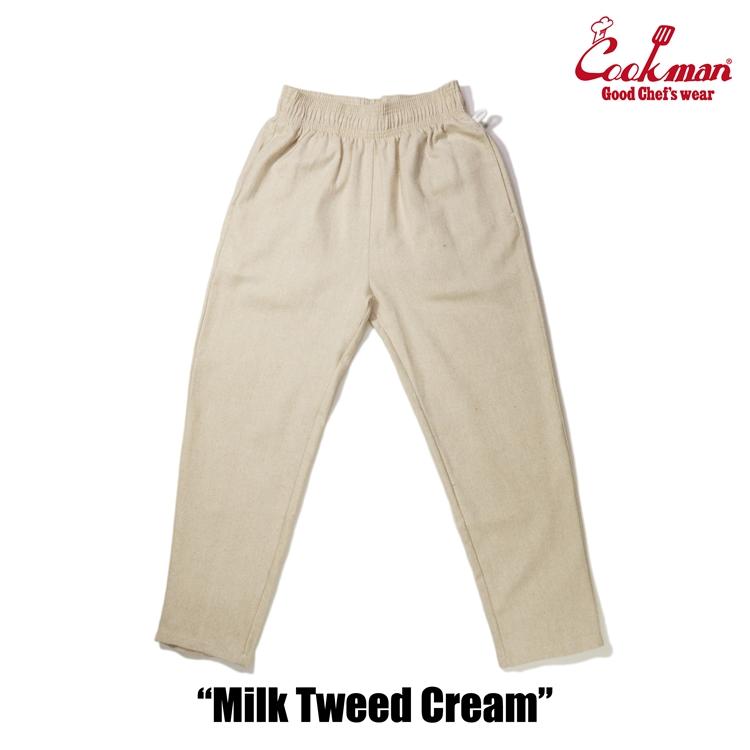 COOKMAN（クックマン） Chef Pants Milk Tweed Cream シェフパンツ