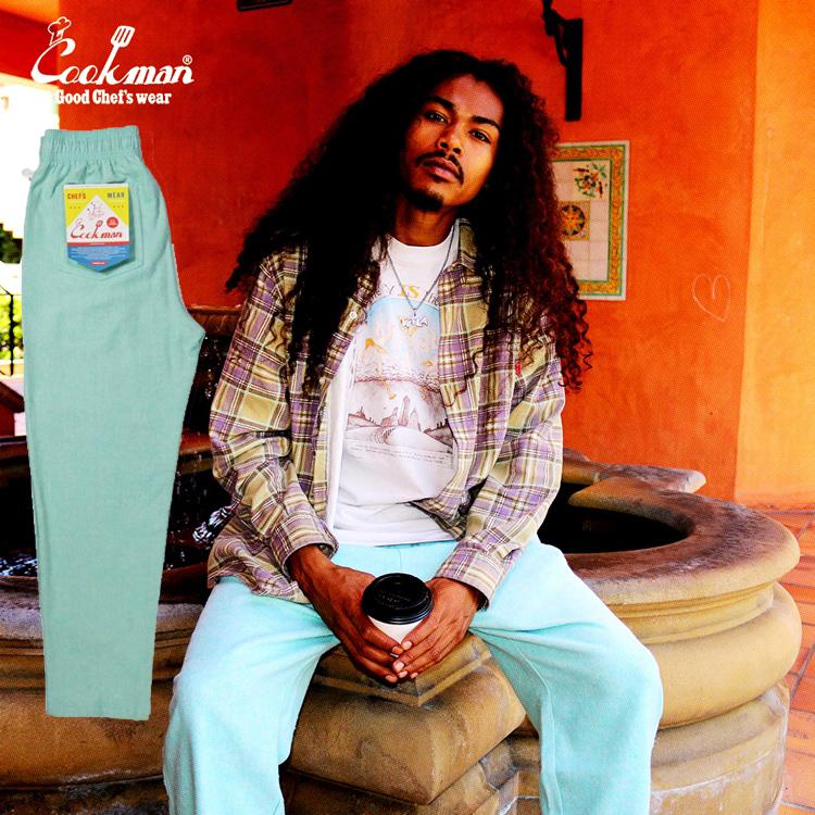 COOKMAN（クックマン） Chef Pants Milk Tweed Mint シェフパンツ