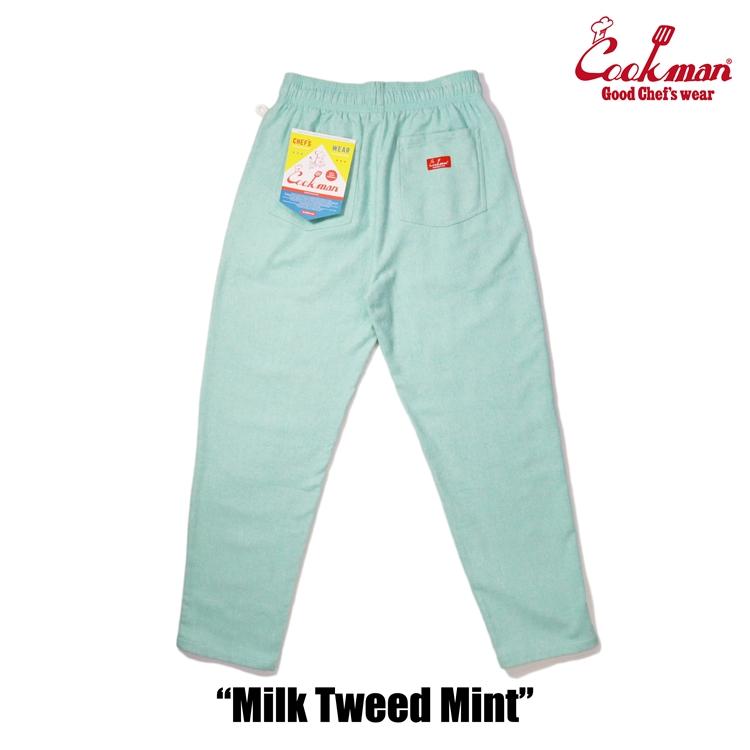 COOKMAN（クックマン） Chef Pants Milk Tweed Mint シェフパンツ