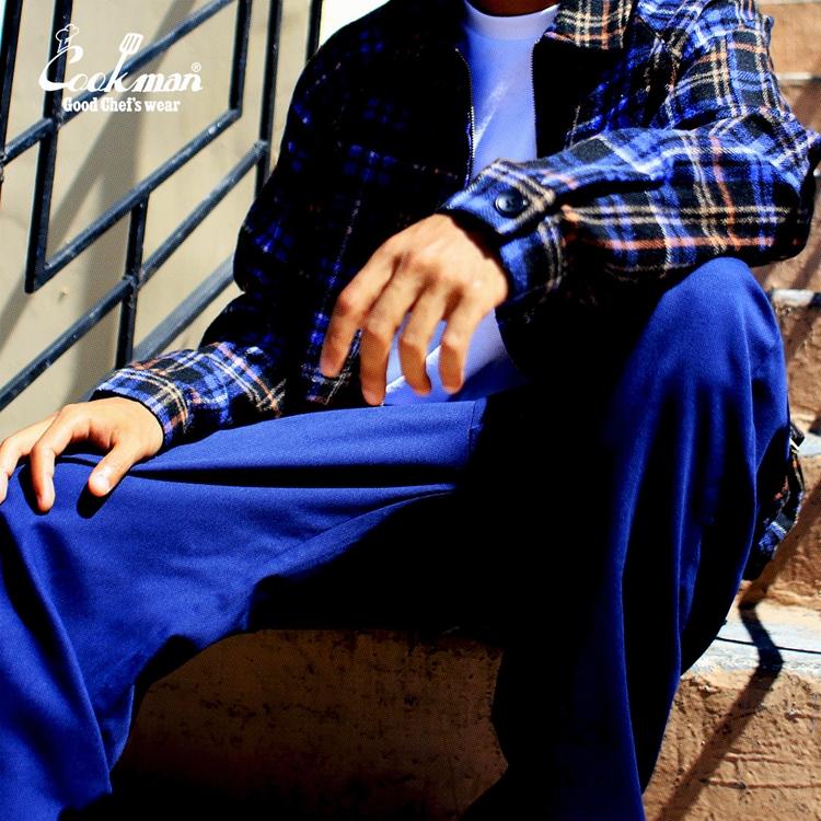 COOKMAN（クックマン） Chef Pants Navy シェフパンツ ネイビー ロング