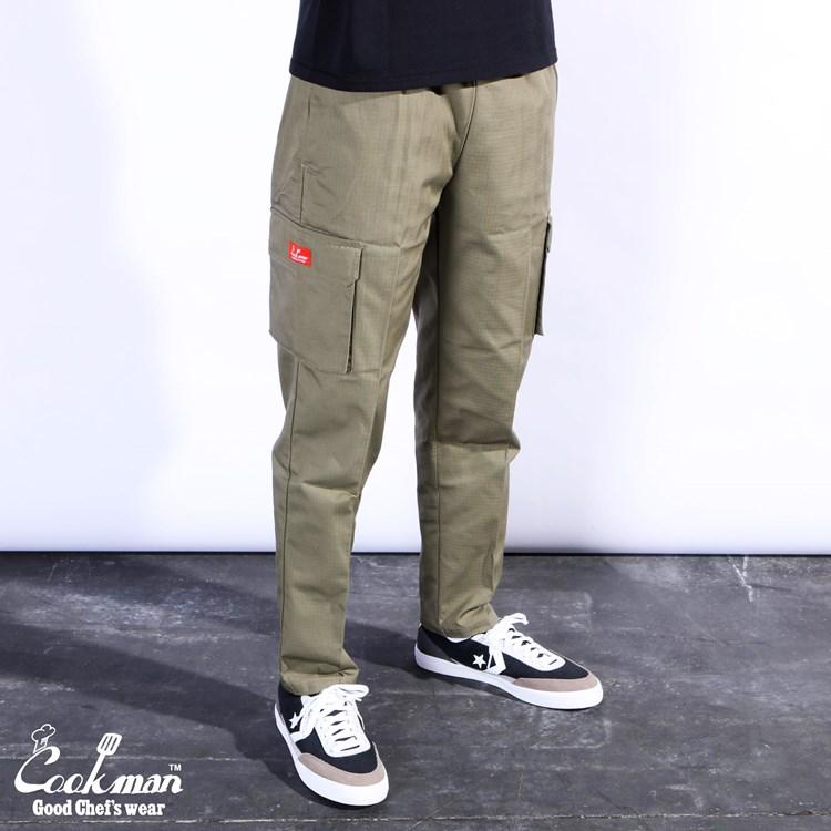 COOKMAN（クックマン） シェフパンツ Chef Pants Cargo Ripstop Olive