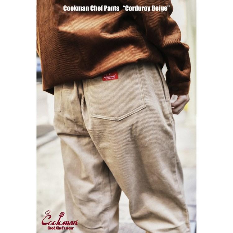 COOKMAN（クックマン） Chef Pants Corduroy Beige シェフパンツ