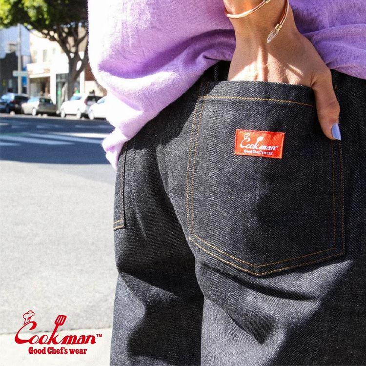 COOKMAN（クックマン） シェフパンツ Chef Pants DENIM Black デニム