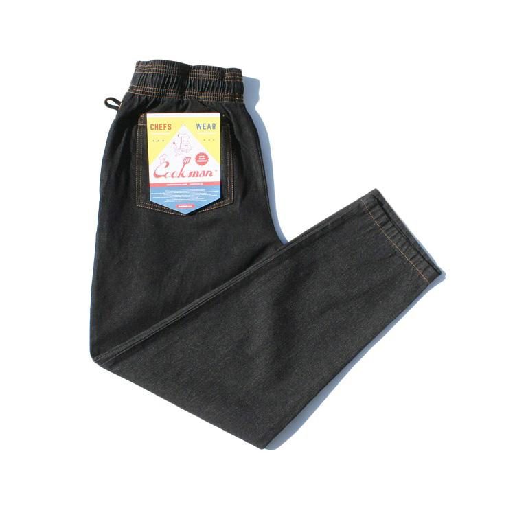COOKMAN（クックマン） シェフパンツ Chef Pants DENIM Black デニム