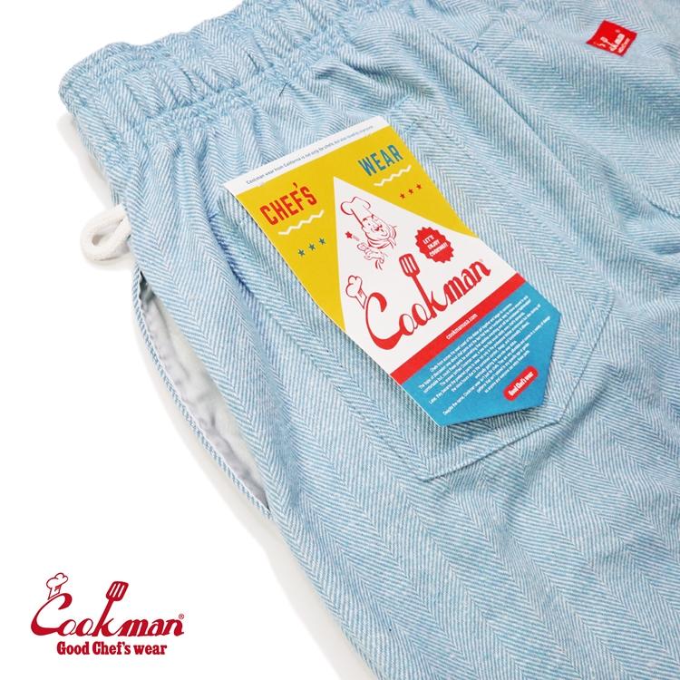 COOKMAN（クックマン） Chef Pants Milk Tweed Sky シェフパンツ