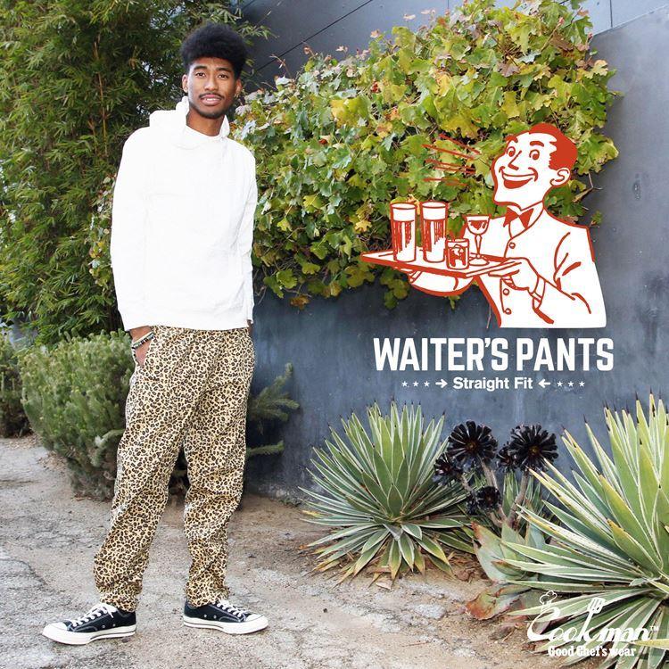 COOKMAN（クックマン） Waiter's Pants Leopard Beige ウェイター