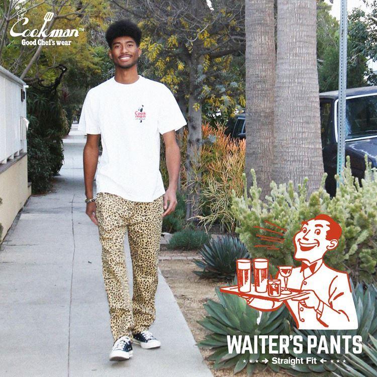 COOKMAN（クックマン） Waiter's Pants Leopard Beige ウェイター